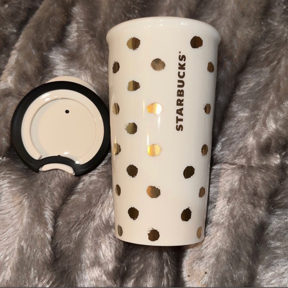 Starbucks 2014 Gold Polka Dot - Picture 3 of 5